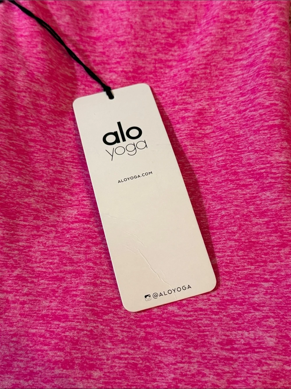 NWT ALO Yoga 7/8 Alosoft Highlight Legging in Neon Pink Heather size large